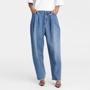 KBB by KAHLANA Women's High Rise Barrel Leg “The Devin Jean”